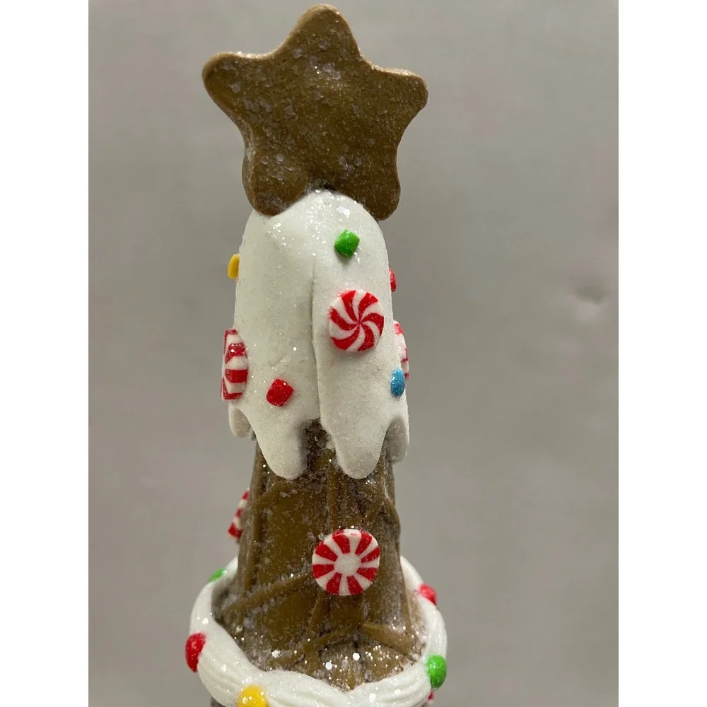 Gerson International Gingerbread Candy Christmas Tree Tabletop Decor 13